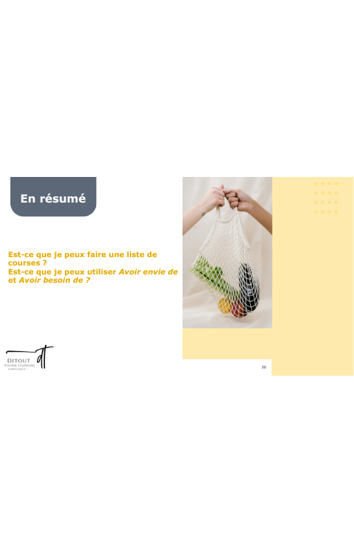 Ressources FLE prêt à l’emploi - Gagnez du temps_Chapitre 6 A1.2 (17 ans et +)