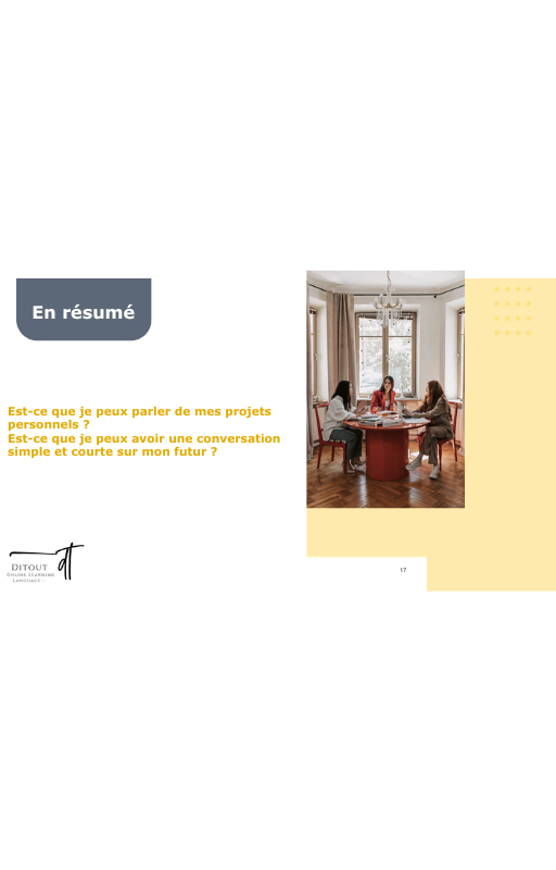 Ressources FLE prêt à l’emploi - Gagnez du temps_Chapitre 11 Mes futurs projets A2.1 (17 ans et +)