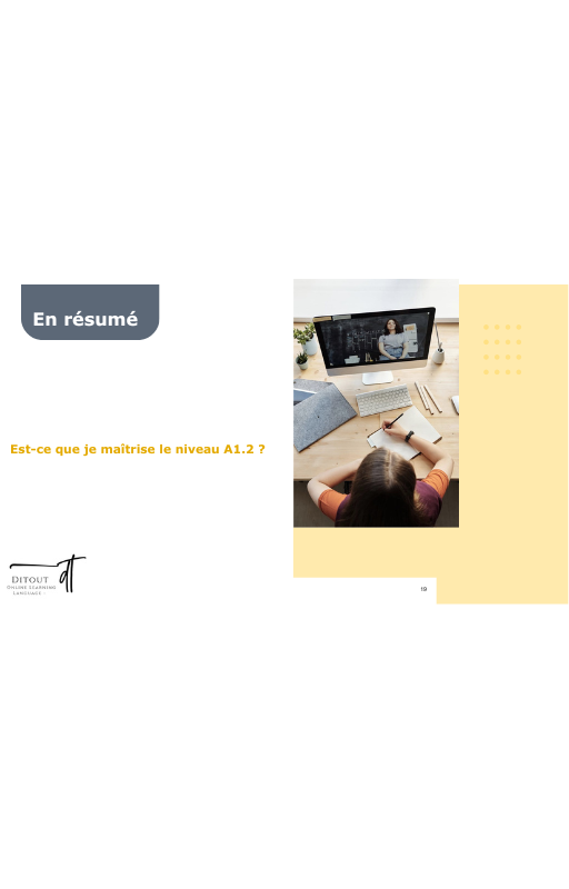 Ressources FLE prêt à l’emploi - Gagnez du temps_Chapitre 13 A1.2 (17 ans et +)