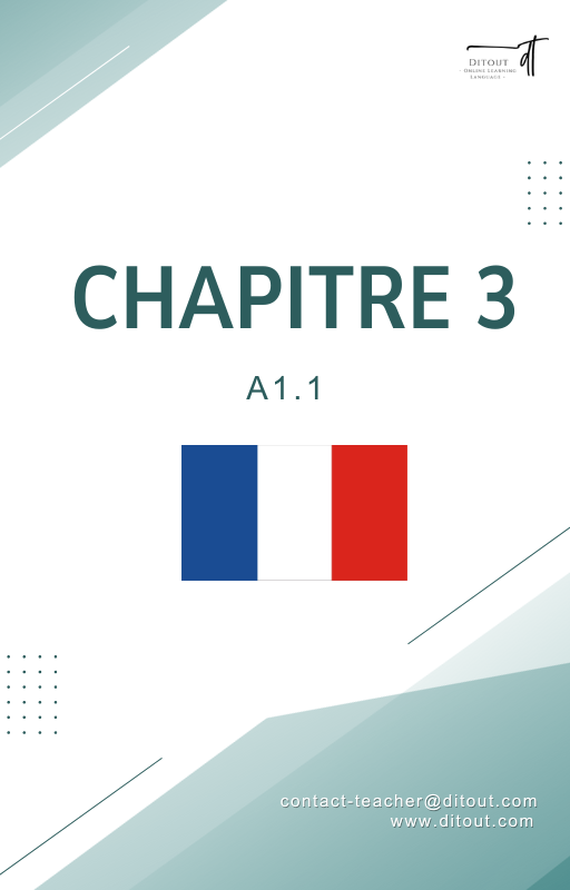 Ressources FLE prêt à l'emploi - Gagnez du temps - Chapitre 3 - Niveau A1.1 (17 ans+)