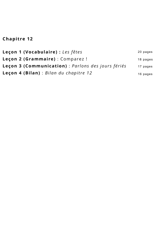 Ressources FLE prêt à l’emploi - Gagnez du temps_Chapitre 12 A1.2 (17 ans et +)