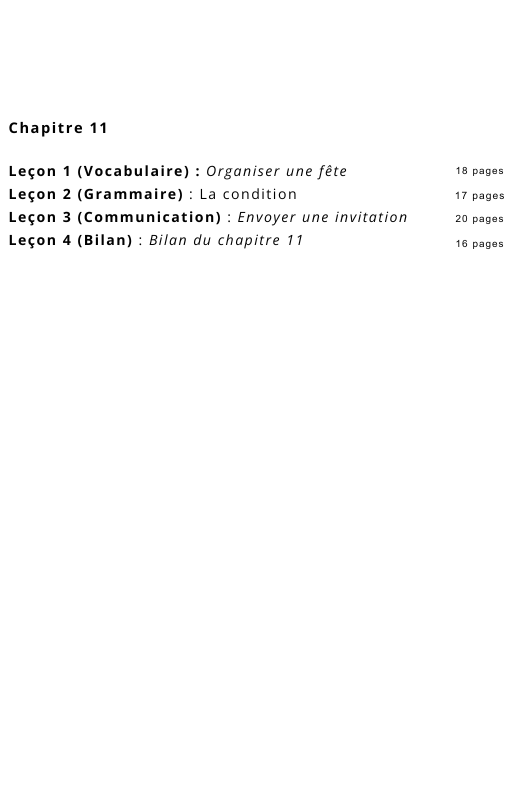 Ressources FLE prêt à l’emploi - Gagnez du temps_Chapitre 11 A1.2 (17 ans et +)