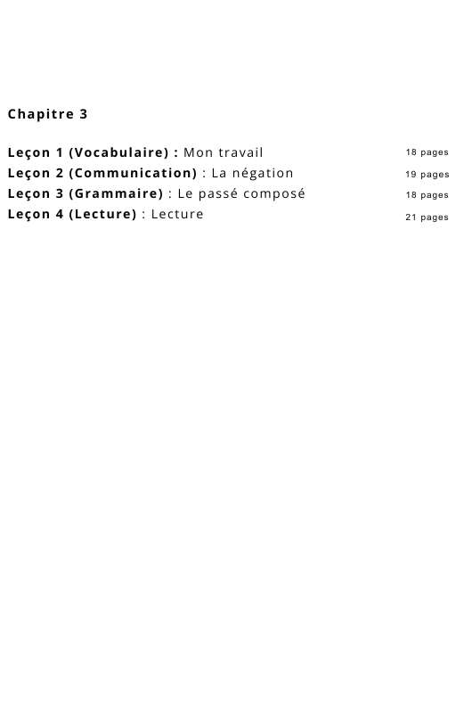 Ressources FLE prêt à l’emploi - Gagnez du temps_Chapitre 3 A2.1 (17 ans et +)