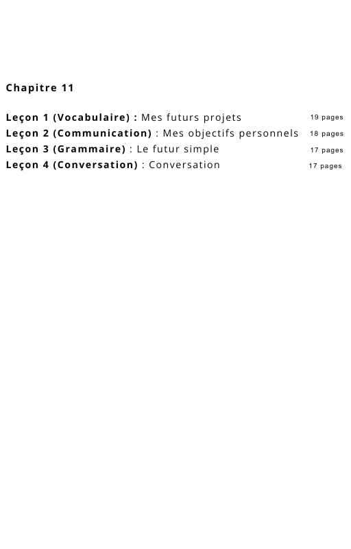 Ressources FLE prêt à l’emploi - Gagnez du temps_Chapitre 11 Mes futurs projets A2.1 (17 ans et +)