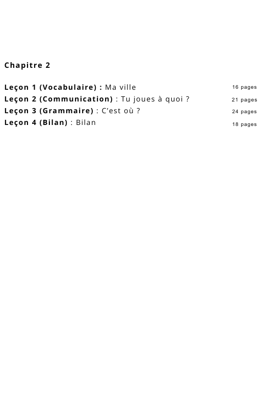Ressources FLE prêt à l’emploi - Gagnez du temps_Chapitre 2 A2.1 (17 ans et +)