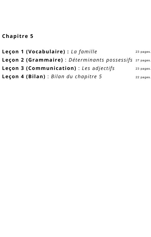 Ressources FLE prêt à l'emploi - Gagnez du temps - Chapitre 5 A1.1 (17 ans et +)