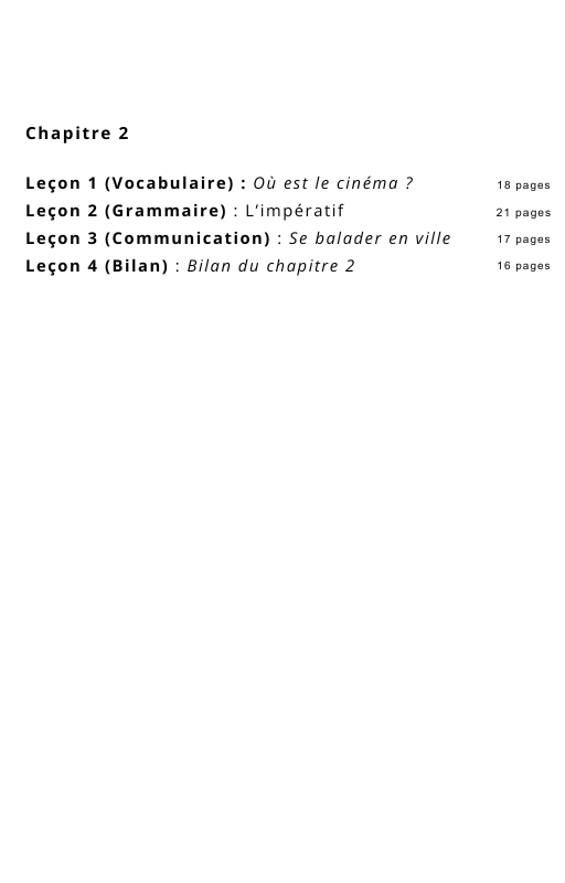 Ressources FLE prêt à l’emploi - Gagnez du temps_Chapitre 2 A1.2 (17 ans et +)