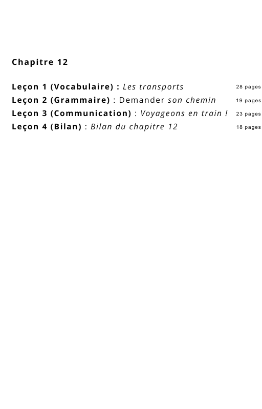 Ressources FLE prêt à l’emploi - Gagnez du temps -Chapitre 12 A1.1 (17 ans et +)