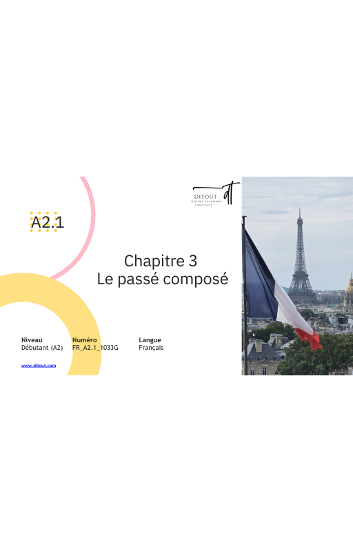 Ressources FLE prêt à l’emploi - Gagnez du temps_Chapitre 3 A2.1 (17 ans et +)