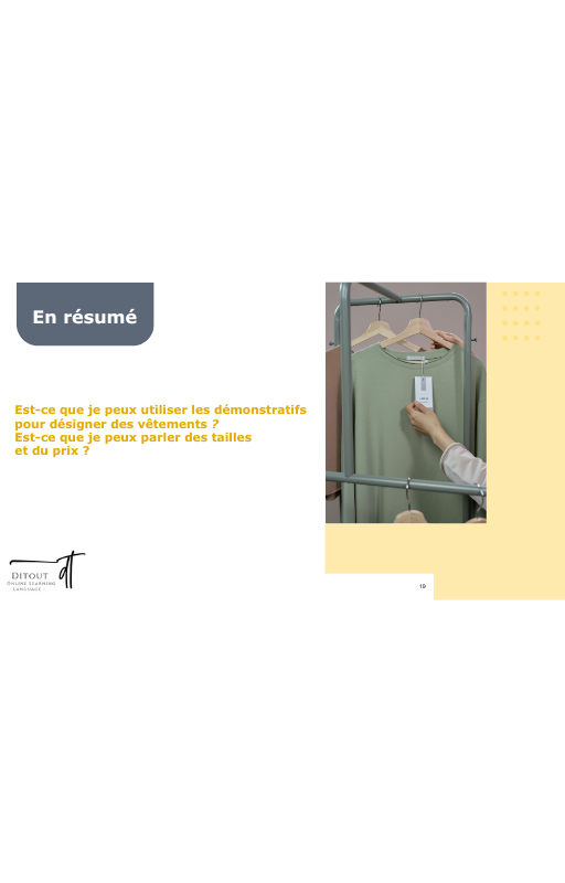 Ressources FLE prêt à l’emploi - Gagnez du temps_Chapitre 5 A1.2 (17 ans et +)