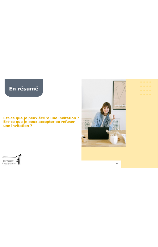 Ressources FLE prêt à l’emploi - Gagnez du temps_Chapitre 11 A1.2 (17 ans et +)