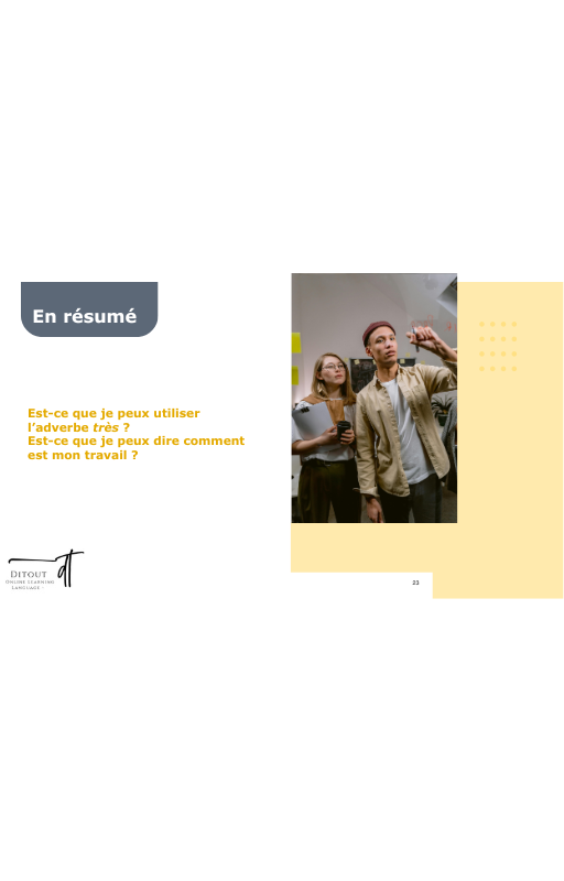 Ressources FLE prêt à l’emploi - Gagnez du temps -Chapitre 10 A1.1 (17 ans et +)